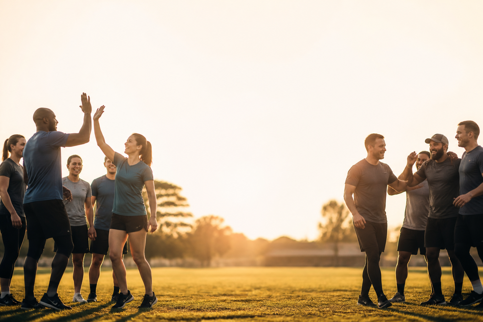 motivating closing visual tied to the weekend-sport payoff